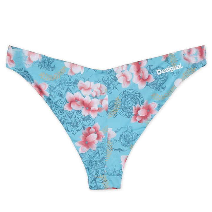 Desigual Hindi Dancer Bikini Alsó | Kék Virágmintás