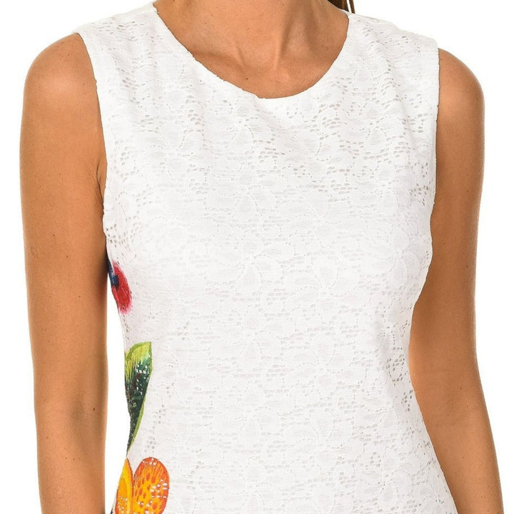 Desigual Vest Blues Ujjatlan Ruha | Fehér Csipkés