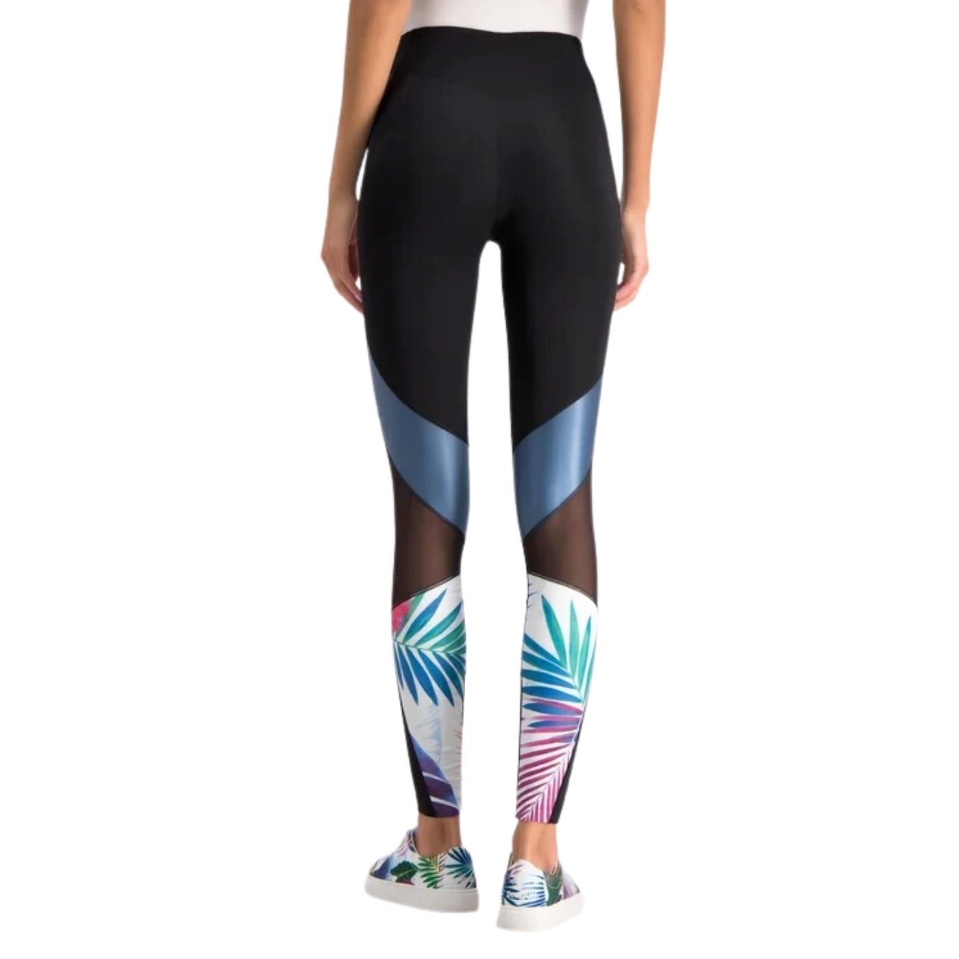 Desigual Bloques Bio Leggings | Fekete Mintás