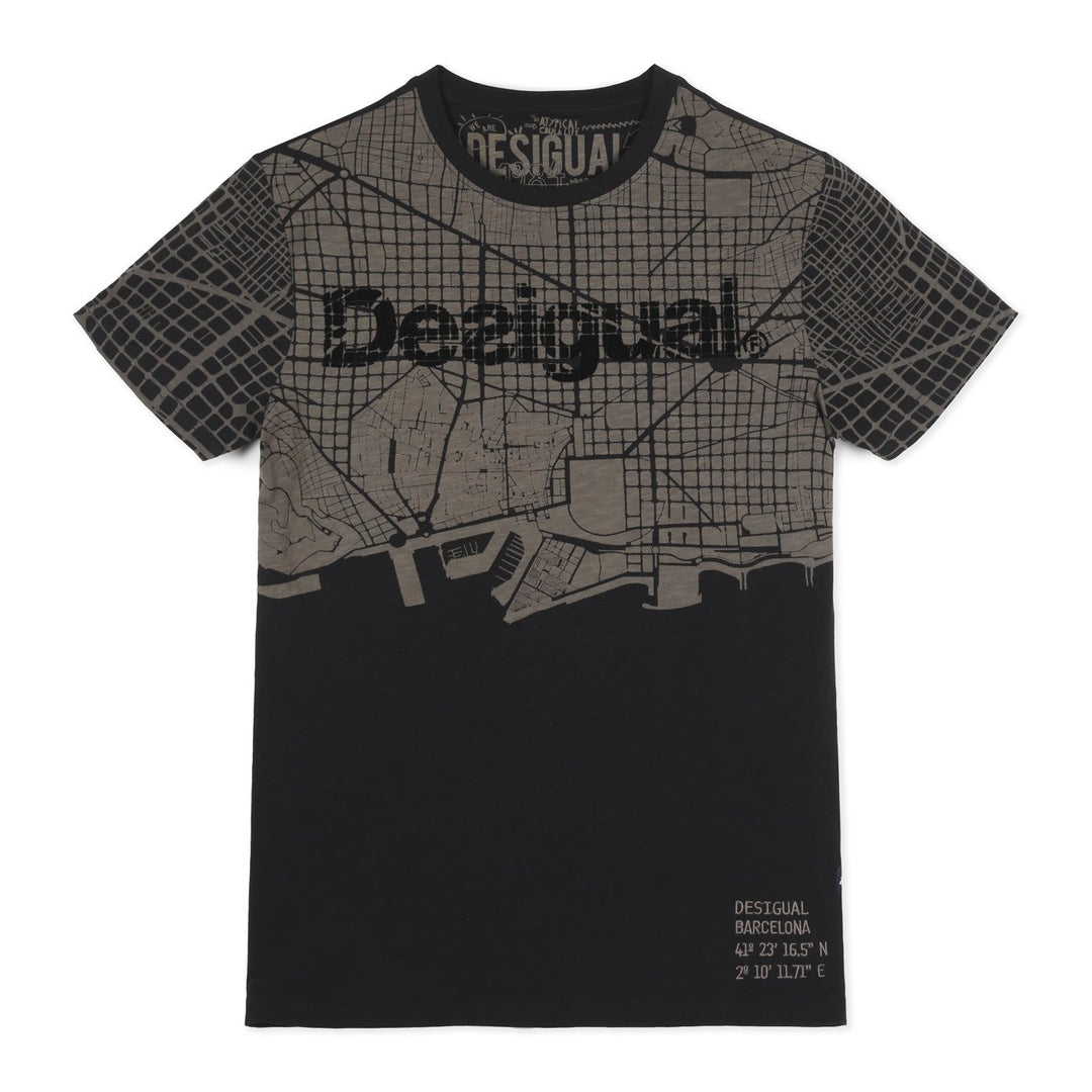 Desigual Luca Póló | Fekete Mintás