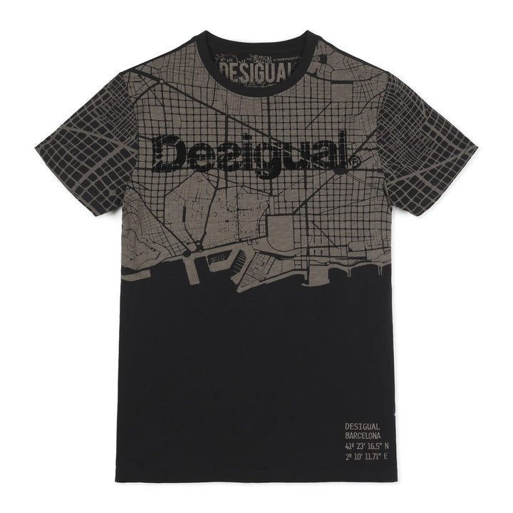 Desigual Luca Póló | Fekete Mintás