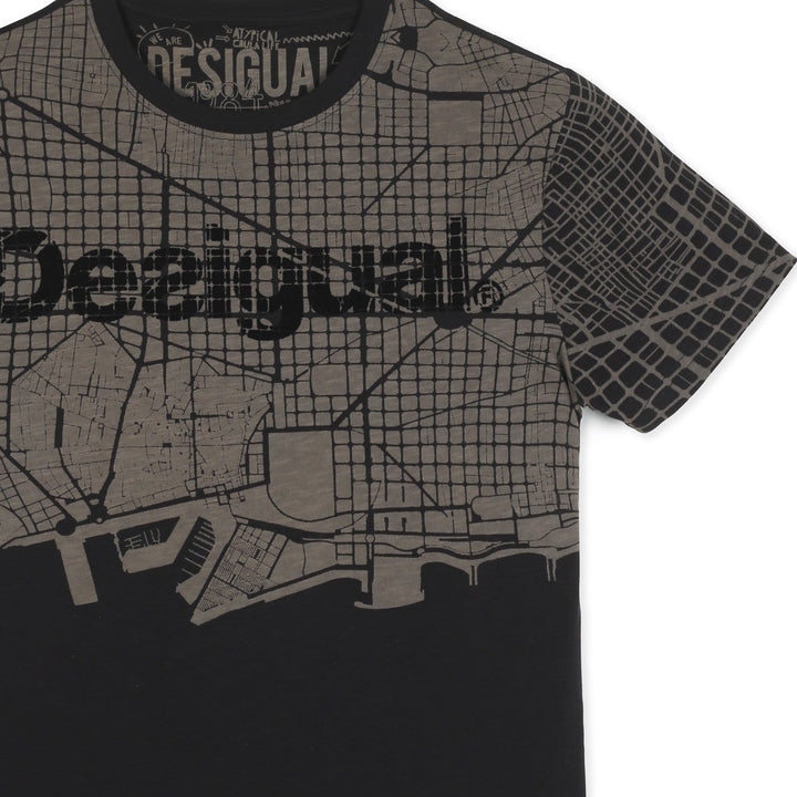 Desigual Luca Póló | Fekete Mintás