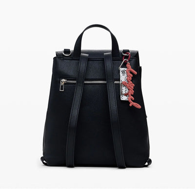 Desigual Sierra Sumy Mini Straight Flap Hátizsák | Fekete