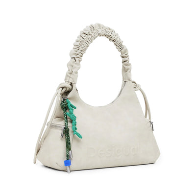 Desigual Half Logo Montville Piedra Táska | Krém