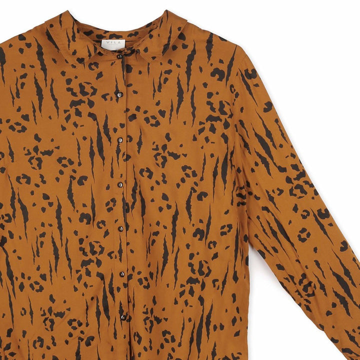 Vila Galléros Állatmintás Blúz | Sárga