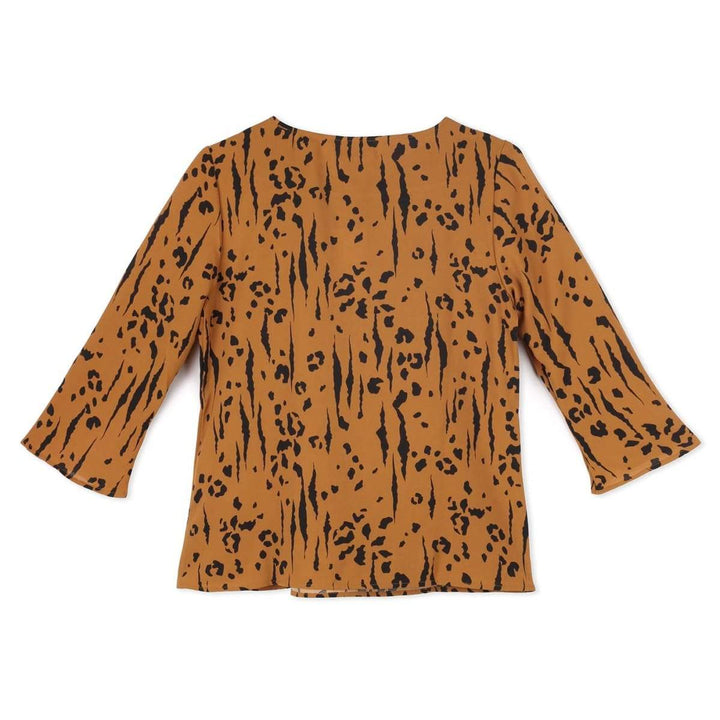 Vila Kerek Nyakú Blúz | Sárga