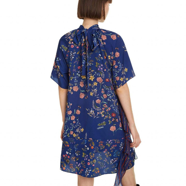 Desigual Florence Rövid Ujjú Ruha | Kék Mintás