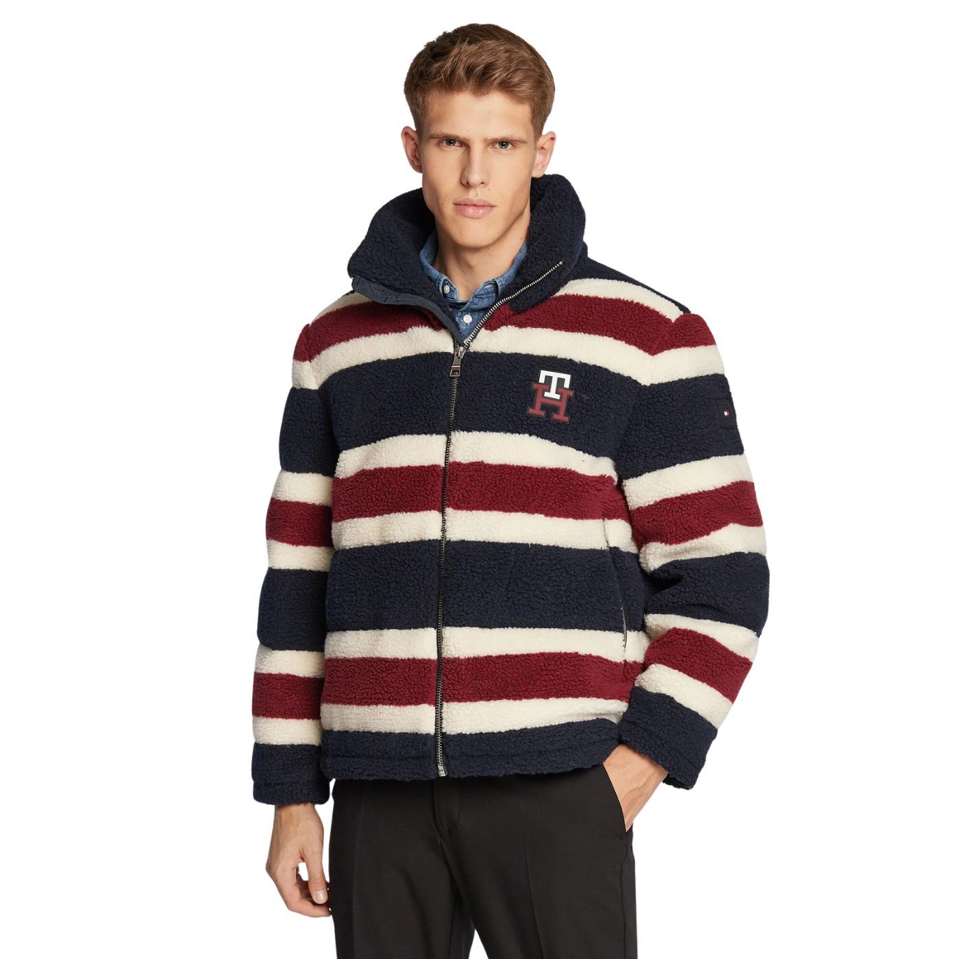 Tommy Hilfiger Teddy Kabát | Tricolor