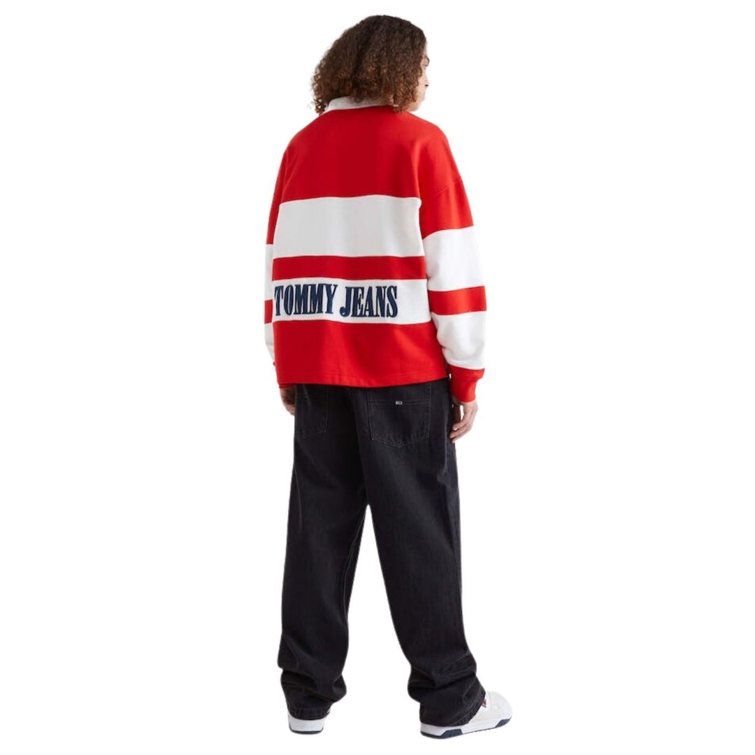 Tommy Hilfiger Hosszú Ujjú Csíkos Pólóing | Piros-Fehér