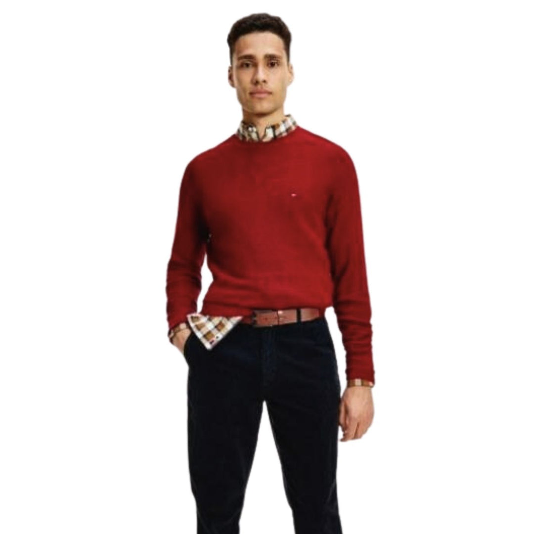 Tommy Hilfiger Kötött Pulóver | Bordó