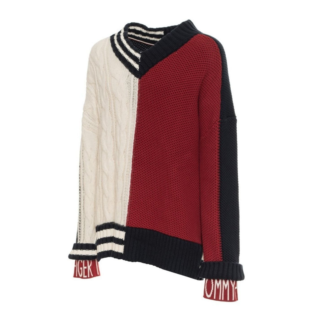 Tommy Hilfiger Kötött Pulóver | Tricolor