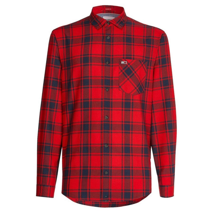 Tommy Hilfiger Hosszú Ujjú Kockás Ing | Piros-Kék