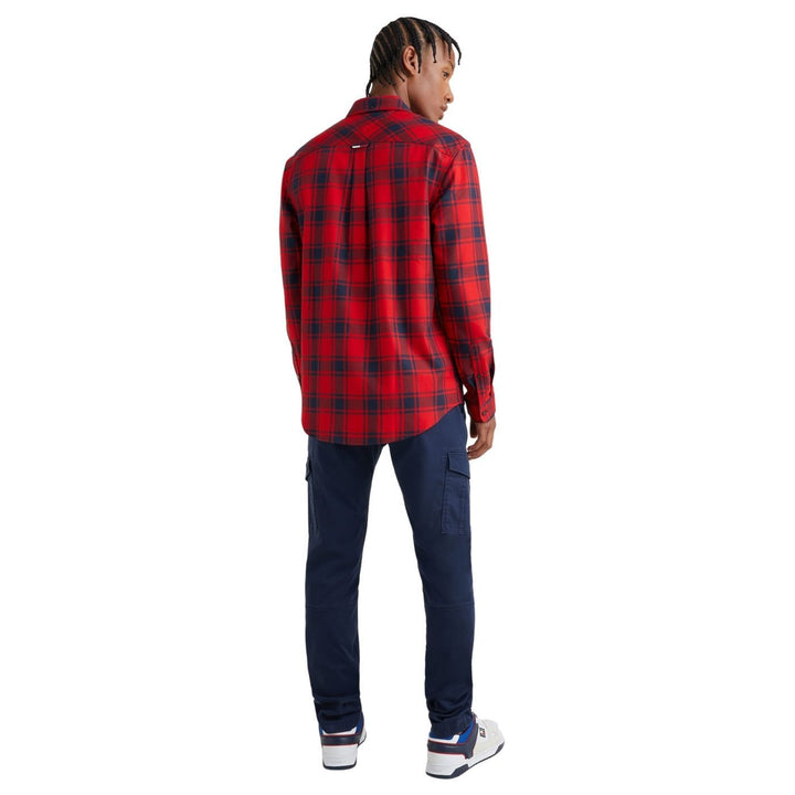 Tommy Hilfiger Hosszú Ujjú Kockás Ing | Piros-Kék