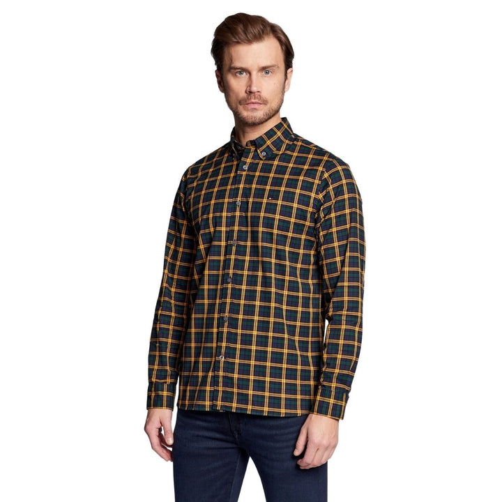 Tommy Hilfiger Hosszú Ujjú Kockás Ing | Sárga-Kék