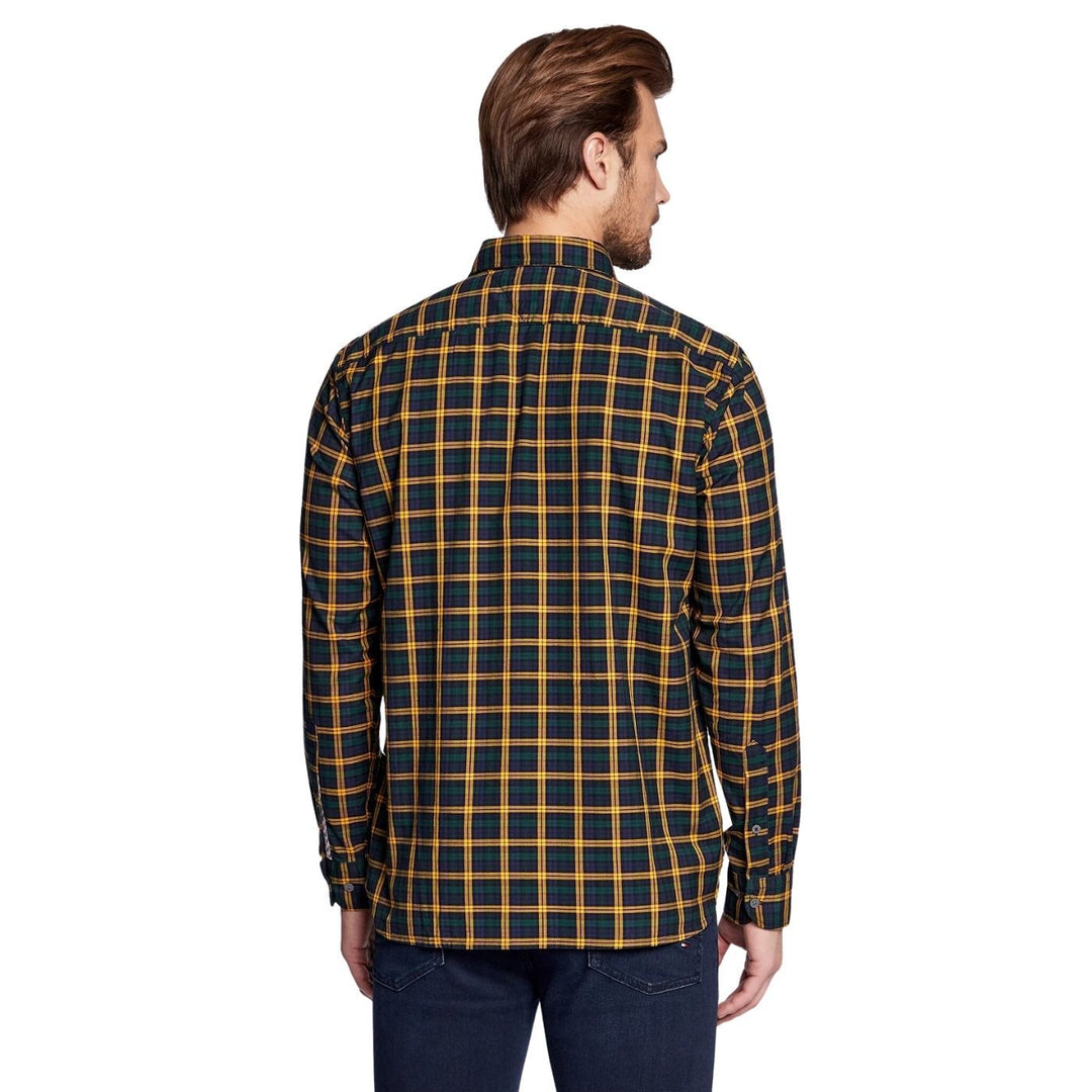 Tommy Hilfiger Hosszú Ujjú Kockás Ing | Sárga-Kék