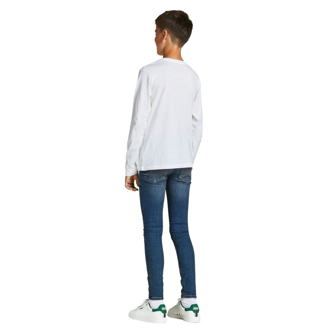 Jack & Jones Fiú Hosszú Ujjú Feliratos Póló | Hófehér