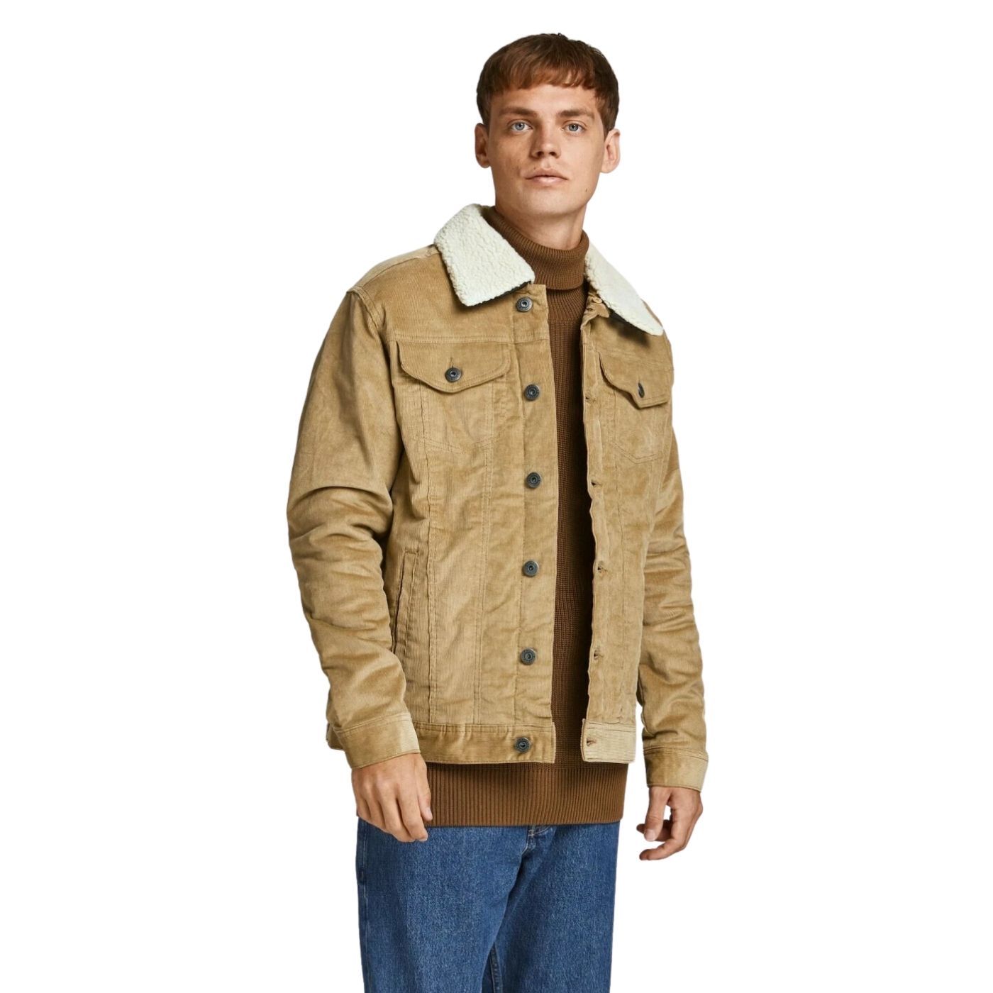 Jack & Jones Stalvin Sherpa Kabát | Bézs