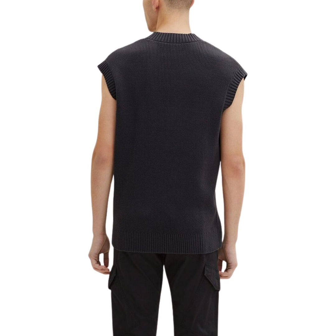 Tom Tailor Relaxed Kötött Mellény | Sötétszürke