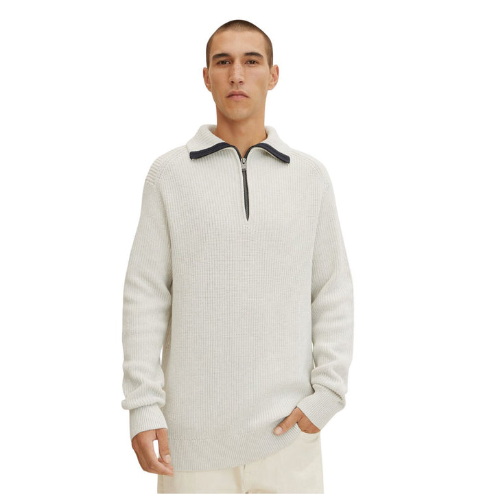 Tom Tailor Multicolored Pulóver | Világosszürke