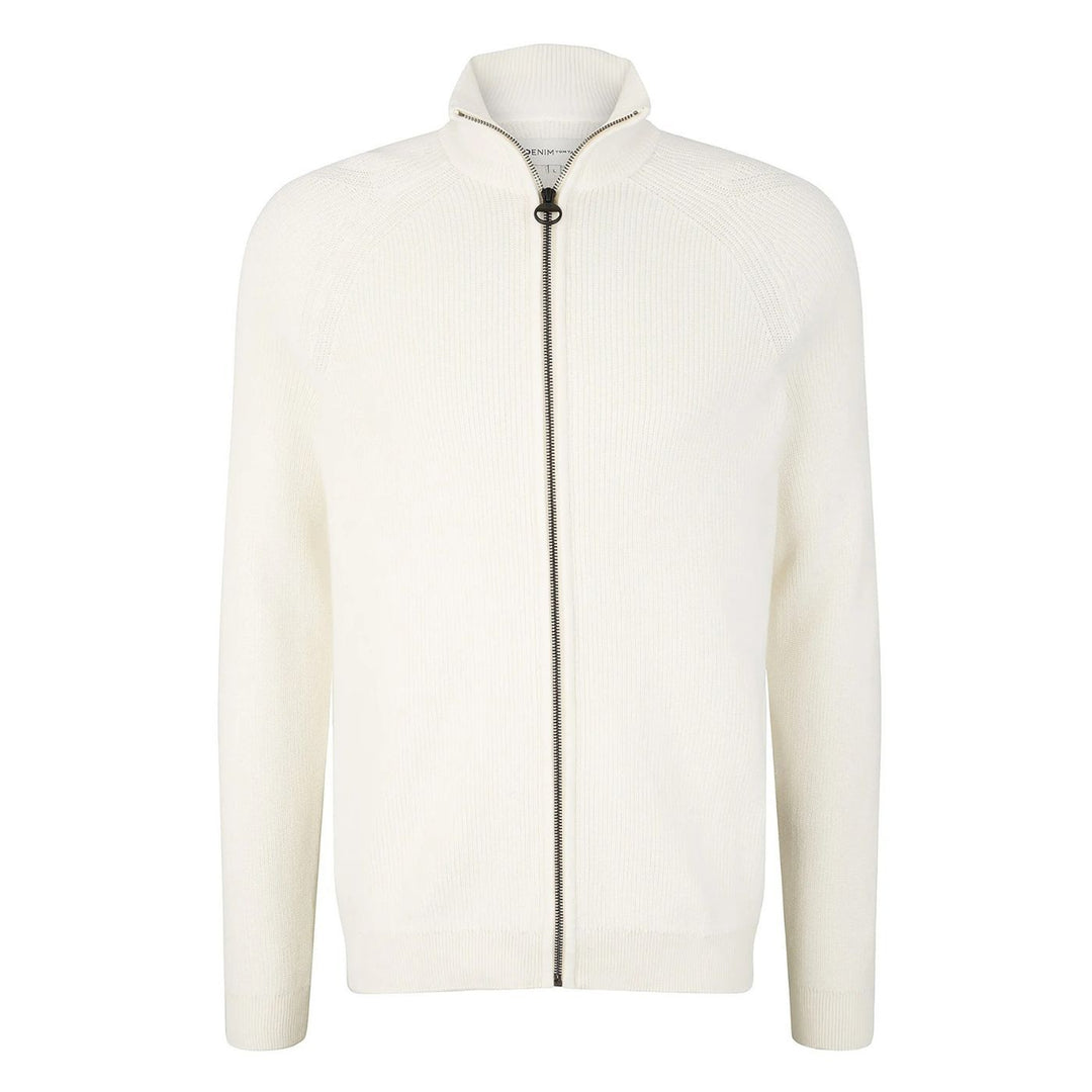 Tom Tailor Basic Knitted Kardigán | Törtfehér