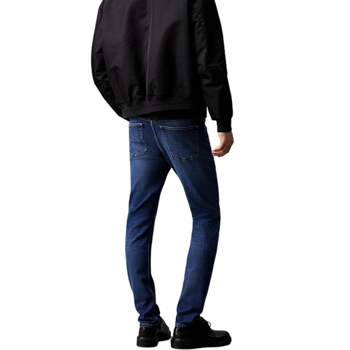 Calvin Klein Slim Taper Farmer Nadrág | Kék