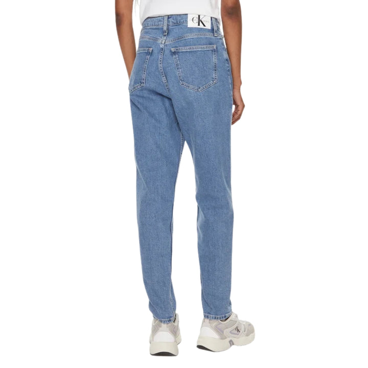 Calvin Klein Mom Jeans Női Farmernadrág | Kék