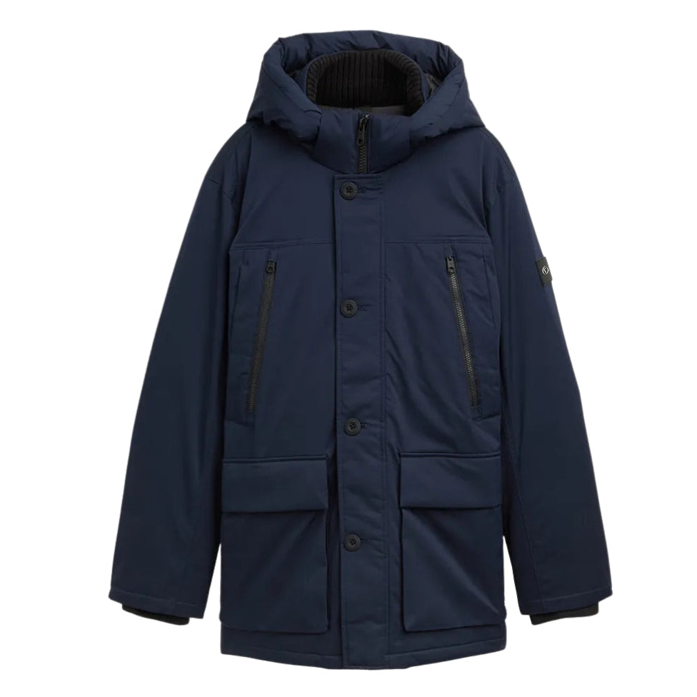Tom Tailor Férfi Parka Kabát | Kék