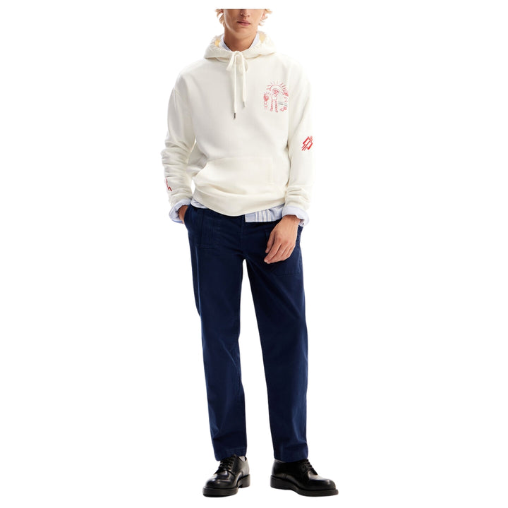 Desigual Férfi Alan Pulóver | Fehér