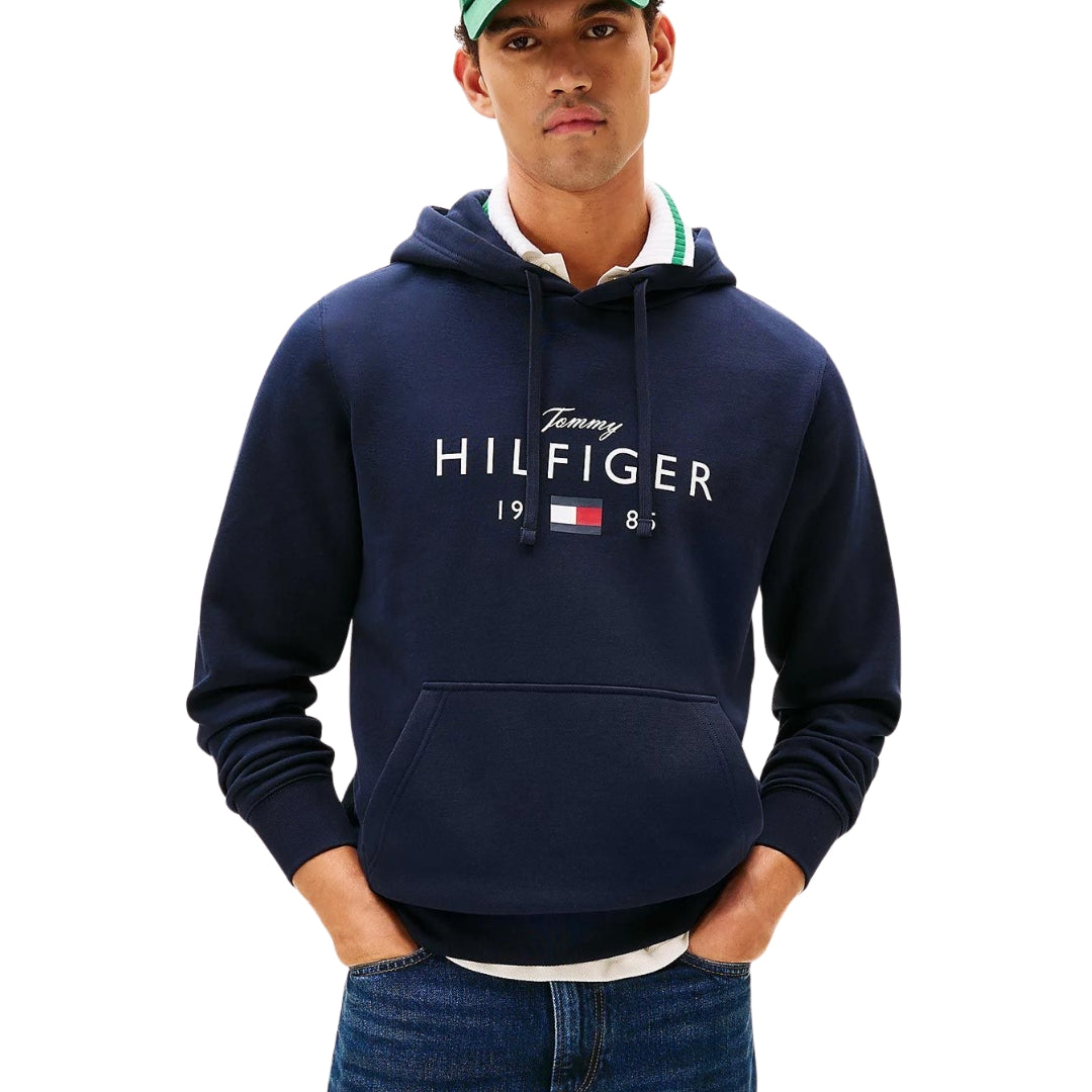 Tommy Hilfiger Férfi Pulóver I Sötétkék