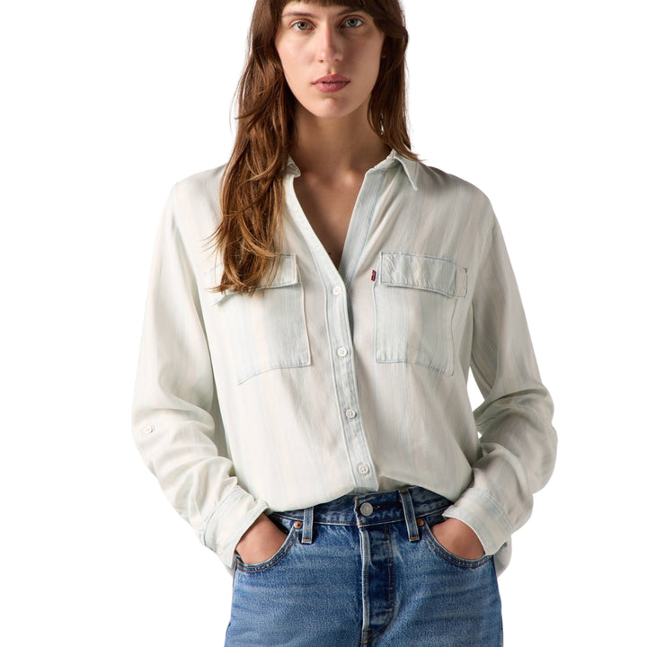 Levi's Női Hosszú Ujjú Ing | Fehér Csíkos