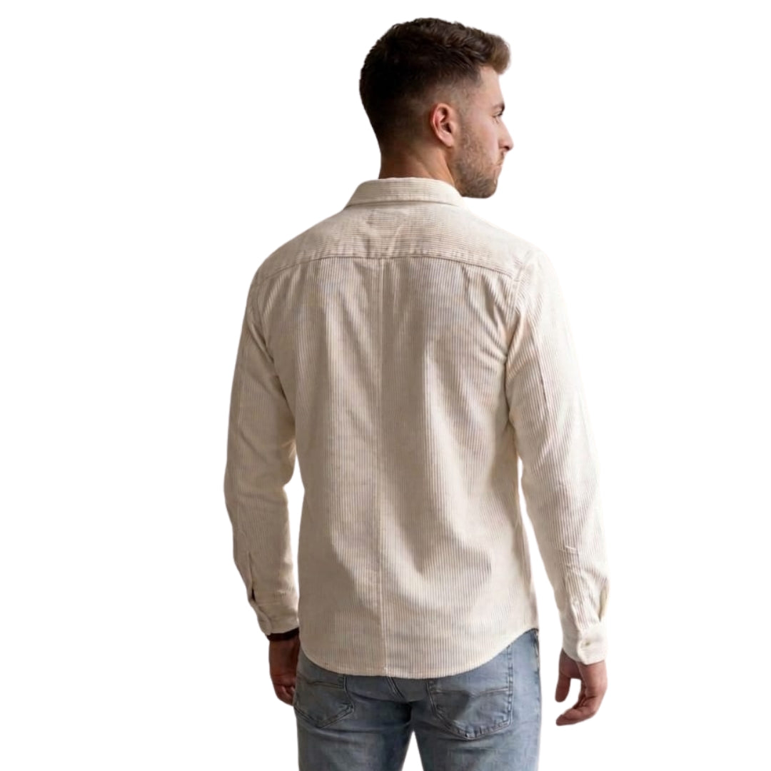 Jack & Jones Corduroy Hosszú Ujjú Ing | Világos Bézs