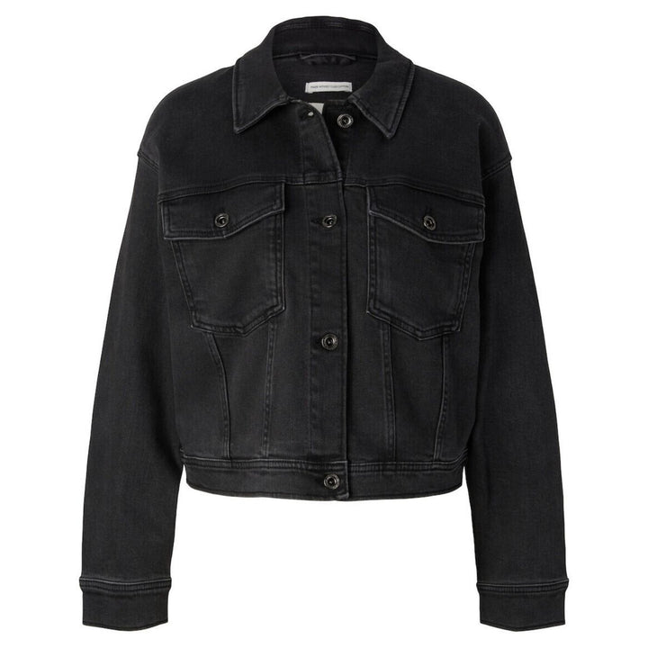Tom Tailor Crop Farmerdzseki | Koptatott Fekete