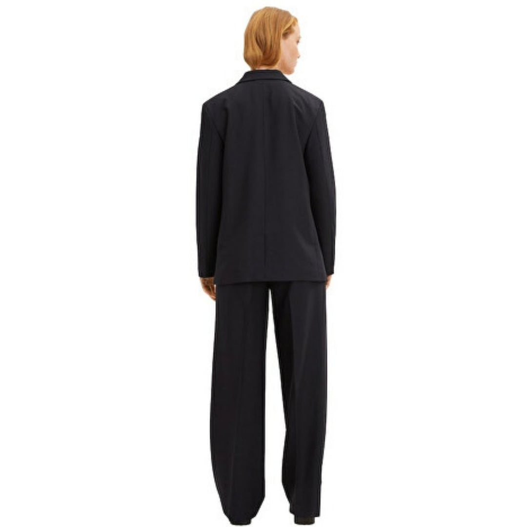 Tom Tailor Loose Fit Boyfriend Blézer | Fekete