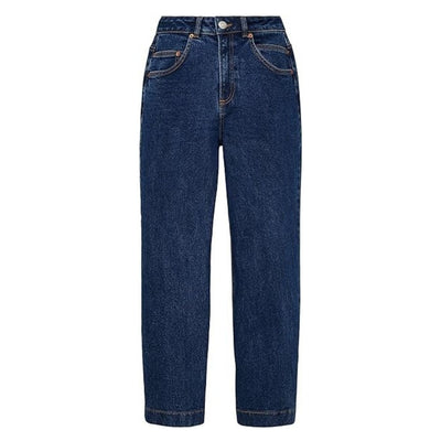 Tom Tailor Magasderekú Culotte Farmernadrág | Sötétkék