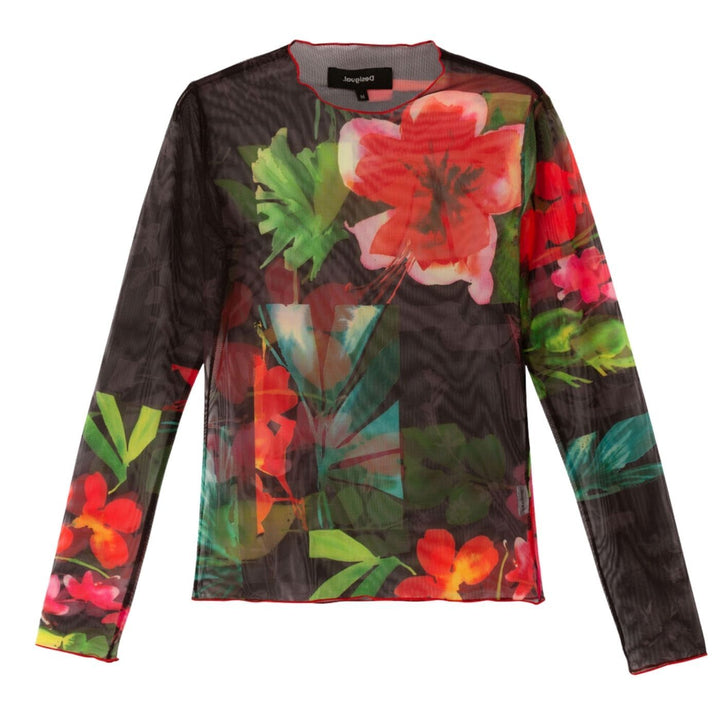Desigual Spring Garden | Hosszú Ujjú Hálós Felső