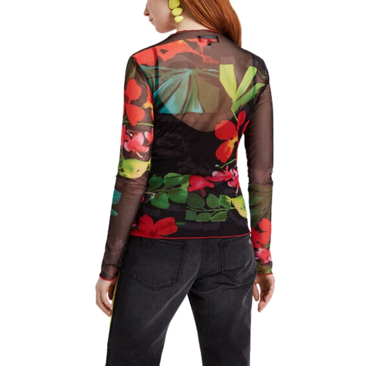Desigual Spring Garden | Hosszú Ujjú Hálós Felső