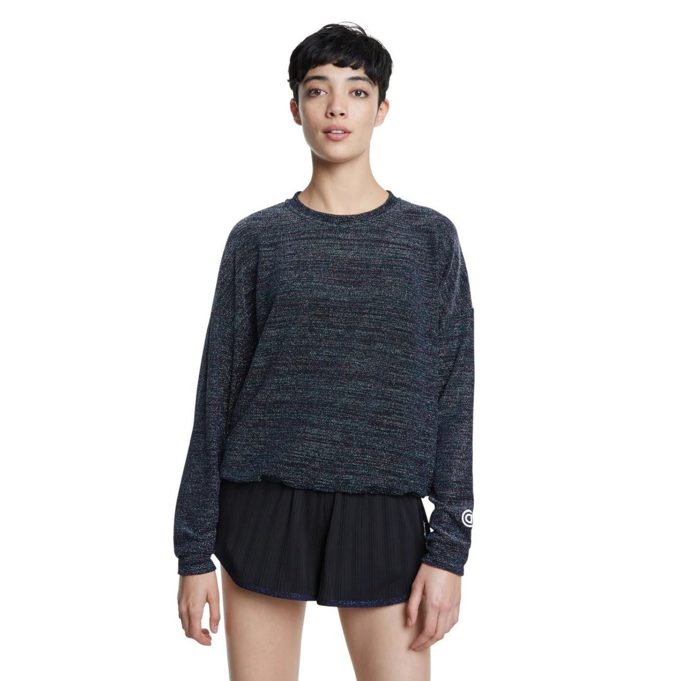 Desigual Sweat Lurex Studio | Csillogós Pulóver