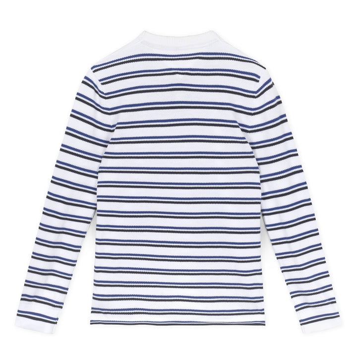 Tommy Hilfiger Multistripe Kötött Pulóver | Fehér Csíkos