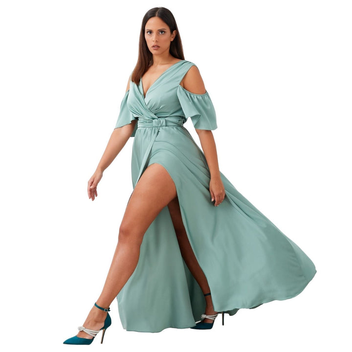 Kitana Szatén Maxi Ruha | Menta
