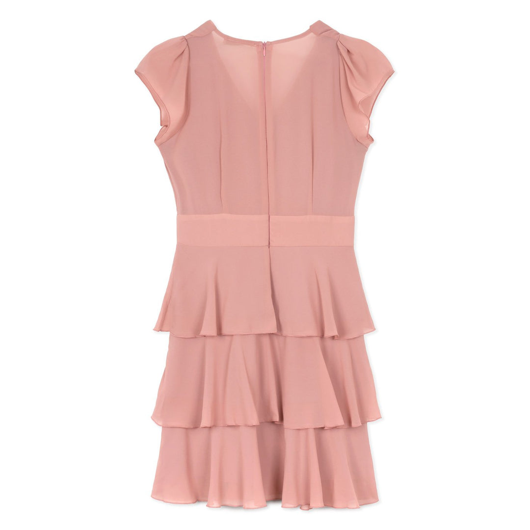 Rinascimento Rövid Ujjú Ruha | Fakó Rózsaszín