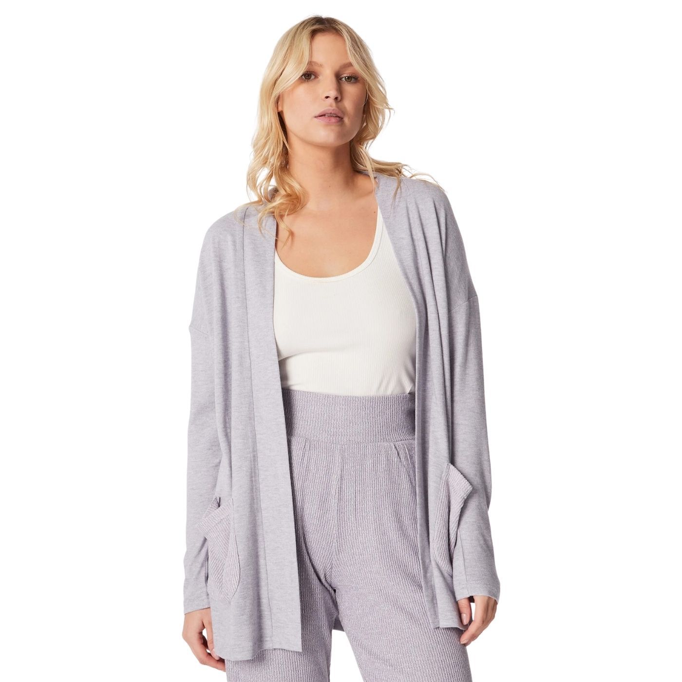 Triumph Thermal Cardigán | Hosszított Kardigán | Levendula