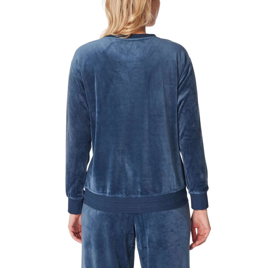 Triumph Mix & Match Velour | Pulóver | Olajkék