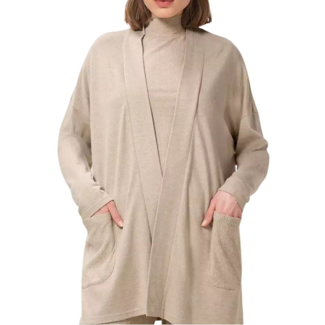 Triumph Thermal Cardigán | Hosszított Kardigán | Bézs