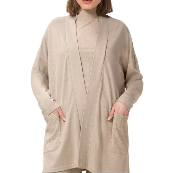 Triumph Thermal Cardigán | Hosszított Kardigán | Bézs