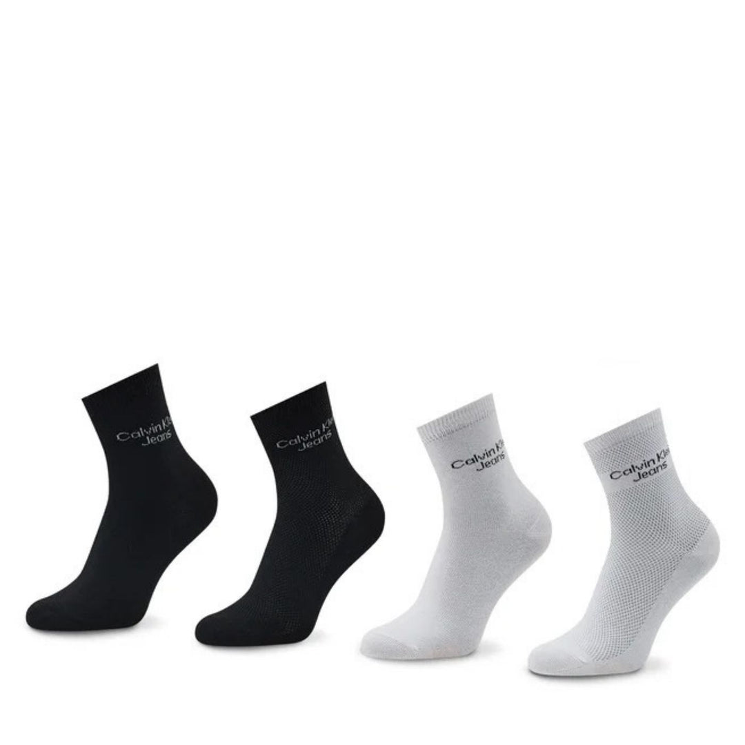 Calvin Klein 4 db-os Hosszú Szárú Zokni | Fekete