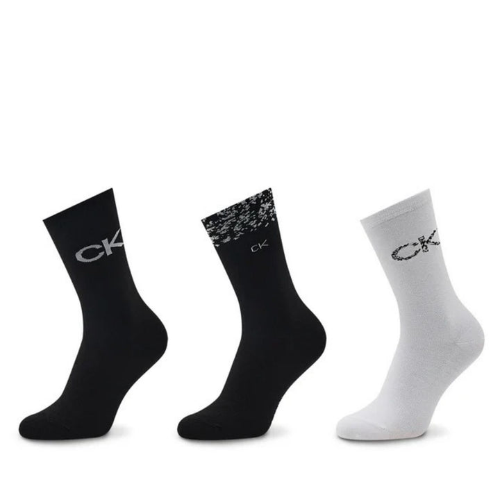 Calvin Klein 3 db-os Hosszú Szárú Zokni | Fekete