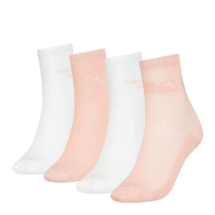 Calvin Klein 4 db-os Hosszú Szárú Zokni | Halvány Pink