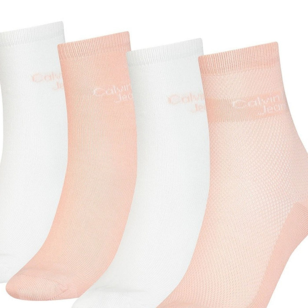 Calvin Klein 4 db-os Hosszú Szárú Zokni | Halvány Pink