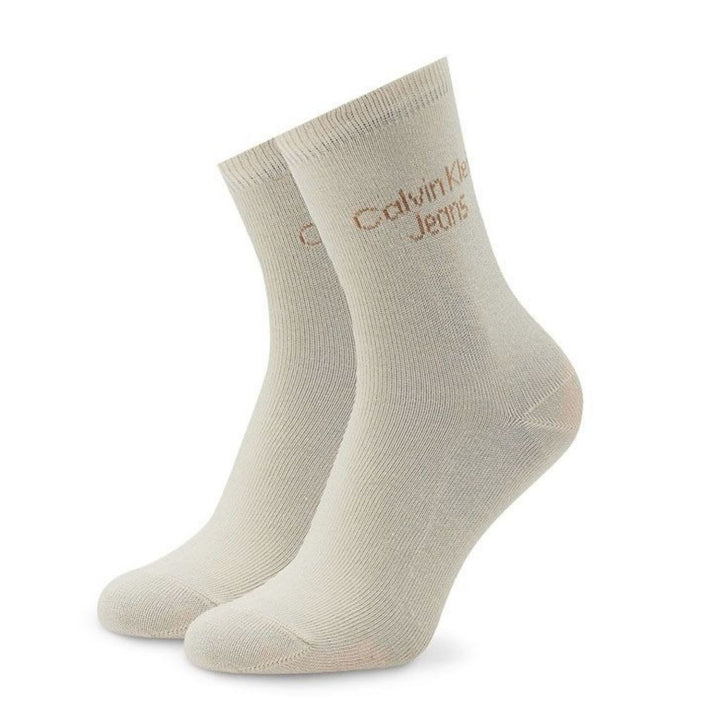 Calvin Klein 4 db-os Hosszú Szárú Zokni | Bézs
