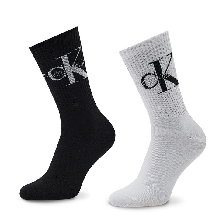 Calvin Klein 4 db-os Hosszú Szárú Zokni | Fekete-Fehér
